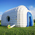 MWE Large Inflatable Nightclub 26x16x14Ft with Blower,Inflatable Party Tent Disco Cube, Air Cube House for Event Birthday Wedding Party,Quick Inflation and Storage Shelter (White, 26x16x14FT)